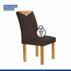 Conjunto Mesa Stella Ripada 120cm Com 4 Cadeiras Stella Tampo