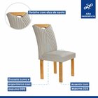 Conjunto Mesa Stella Ripada 120cm Com 4 Cadeiras Stella Tampo