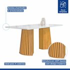 Conjunto Mesa Stella Ripada 120cm Com 4 Cadeiras Stella Tampo