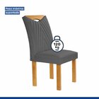 Conjunto Mesa Stella Ripada 120cm Com 4 Cadeiras Stella Tampo