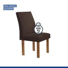 Conjunto Mesa Stella Ripada 170cm Com 6 Cadeiras Canela Tampo