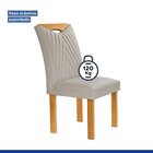 Conjunto Mesa Stella Ripada 170cm Com 6 Cadeiras Stella Tampo