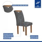 Conjunto Mesa Stella Ripada 170cm Com 6 Cadeiras Stella Tampo