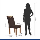 Conjunto Mesa Stella Ripada 170cm Com 6 Cadeiras Stella Tampo