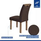 Conjunto Mesa Stella Ripada 170cm Com 6 Cadeiras Stella Tampo