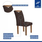 Conjunto Mesa Stella Ripada 170cm Com 6 Cadeiras Stella Tampo