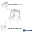 Conjunto Mesa Tambaú Com 4 Banquetas De Plástico Niterói Poli