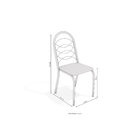 Conjunto Mesa Tamisa Com 6 Cadeiras Holanda Cromado/nogueira/