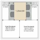 Conjunto Mesa Tampo E 4 Cadeiras Dallas Off White Pena Bege