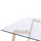 Conjunto Mesa Tampo Em Vidro Com 4 Cadeiras Eames Dkr