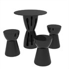 Conjunto Mesa Tampo Polipropileno 60cm E 3 Banquetas Fit Grif