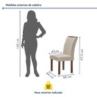 Conjunto Mesa Tampo Redondo Plus Vidro Kansas 100cm 4 Cadeira