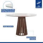 Conjunto Mesa Tampo Redondo Plus Vidro Kansas 100cm 4 Cadeira