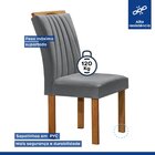 Conjunto Mesa Tampo Slim Plus Vidro Kansas 100cm 4 Cadeiras A