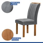 Conjunto Mesa Tampo Slim Plus Vidro Kansas 100cm 4 Cadeiras A