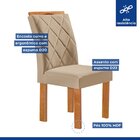 Conjunto Mesa Tampo Slim Plus Vidro Kansas 100cmx100cm 4 Cade