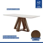 Conjunto Mesa Tampo Smart Plus Kyra 120cmx90cm 4 Cadeiras Art