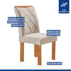 Conjunto Mesa Tampo Smart Plus Kyra 120cmx90cm 4 Cadeiras Art