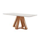 Conjunto Mesa Tampo Smart Plus Kyra 120cmx90cm 4 Cadeiras Art