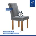 Conjunto Mesa Tampo Smart Plus Vidro Kyra 120cmx90cm 4 Cadeir