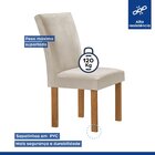 Conjunto Mesa Tampo Smart Plus Vidro Kyra 120cmx90cm 4 Cadeir