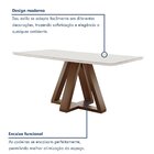 Conjunto Mesa Tampo Smart Plus Vidro Kyra 120cmx90cm 4 Cadeir