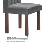 Conjunto Mesa Tampo Smart Plus Vidro Kyra 120cmx90cm 4 Cadeir