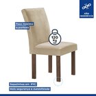 Conjunto Mesa Tampo Smart Plus Vidro Kyra 170cmx90cm 6 Cadeir