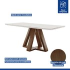 Conjunto Mesa Tampo Smart Plus Vidro Kyra 170cmx90cm 6 Cadeir