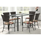 Conjunto Mesa Tampo Vidro 6 Cadeiras Gramado Famais