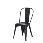 Conjunto Mesa Tolix 80 Cm + 4 Cadeiras Tolix - Preto