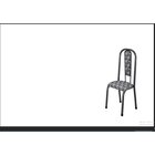 Conjunto Mesa Tubular Com 6 Cadeiras Atenas Tubos Prata Marte