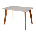 Conjunto Mesa Verona Com 4 Cadeiras Madeira Maciça, Estofada