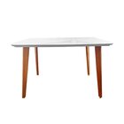 Conjunto Mesa Verona Tampo Off White Com 4 Cadeiras Madeira M