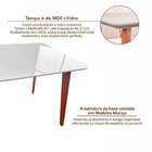 Conjunto Mesa Verona Tampo Off White Com 4 Cadeiras Madeira M