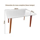 Conjunto Mesa Verona Tampo Off White Com 4 Cadeiras Madeira M