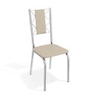 Conjunto Mesa Volga Tampo De Vidro E 4 Cadeiras Lisboa Cromad