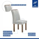 Conjunto Mesa Zara 120cm Com 4 Cadeiras Arizona Tampo Smart P