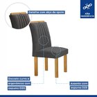 Conjunto Mesa Zara 120cm Com 4 Cadeiras Arizona Tampo Smart P