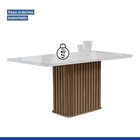 Conjunto Mesa Zara 120cm Com 4 Cadeiras Arizona Tampo Smart P