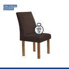 Conjunto Mesa Zara 120cm Com 4 Cadeiras Canela Tampo Smart Pl