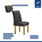 Conjunto Mesa Zara 170cm Com 6 Cadeiras Arizona Tampo Smart P