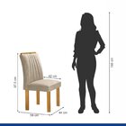 Conjunto Mesa Zara 170cm Com 6 Cadeiras Arizona Tampo Smart P