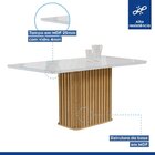 Conjunto Mesa Zara 170cm Com 6 Cadeiras Arizona Tampo Smart P