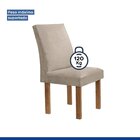 Conjunto Mesa Zara 170cm Com 6 Cadeiras Canela Tampo Smart Pl