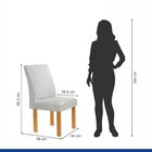 Conjunto Mesa Zara 170cm Com 6 Cadeiras Canela Tampo Smart Pl