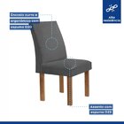 Conjunto Mesa Zara 170cm Com 6 Cadeiras Canela Tampo Smart Pl