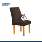 Conjunto Mesa Zara 170cm Com 6 Cadeiras Canela Tampo Smart Pl