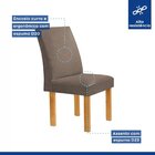 Conjunto Mesa Zara 170cm Com 6 Cadeiras Canela Tampo Smart Pl