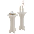 Conjunto Mesas Apoio Lateral Luck - Off White